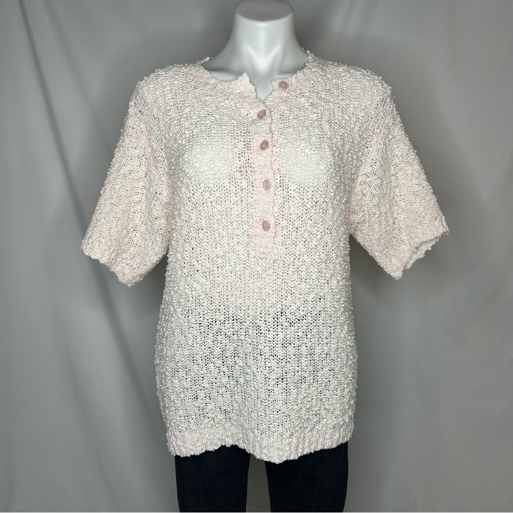 Vintage Style Impax Popcorn Knit Top, 20W